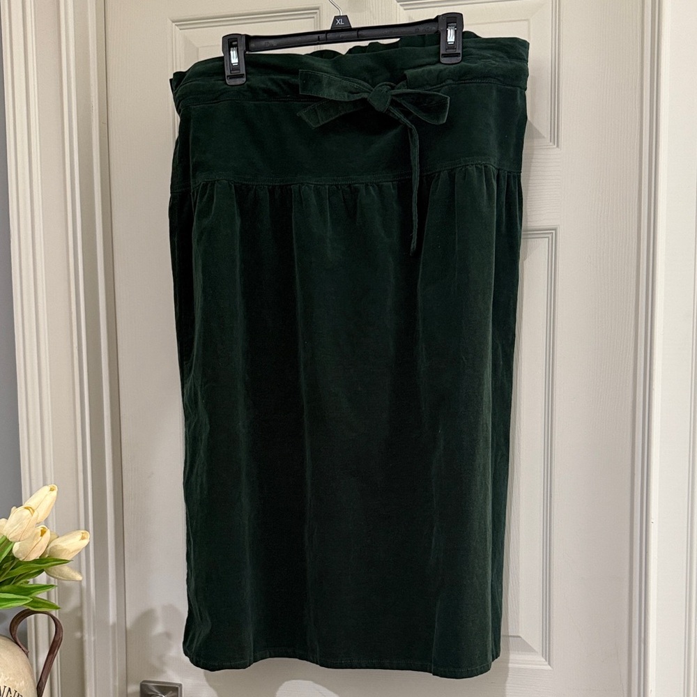NWT- Dark Green Corduroy Skirt